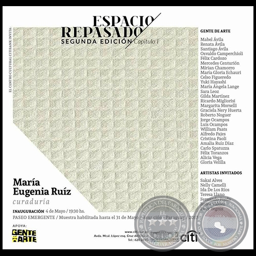 ESPACIO-REPASADO - Muestra Colectiva Itinerante - Jueves 4 de Mayo de 2017 